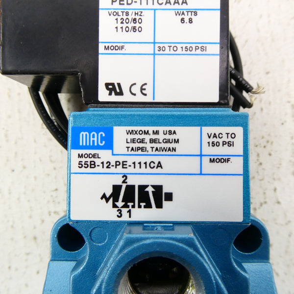 MAC 55B-12-PE-11CA 110/120V 30-150PSI NSMP