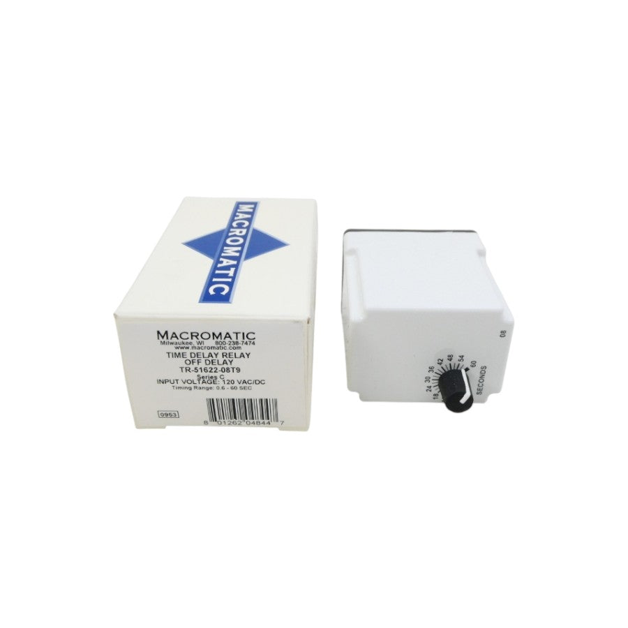 MACROMATIC TR-51622-08T9 120VAC/DC 0.6-60S NSMP