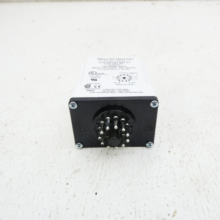 MACROMATIC TR-51622-08T9 120VAC/DC 0.6-60S NSMP