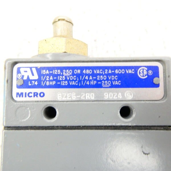 MICRO SWITCH BZE6-2RQ 600VAC 2A (GREY) NSNP