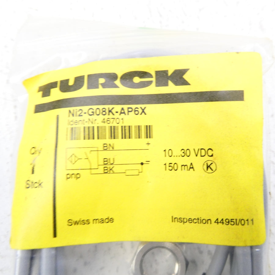 TURCK NI2-G08K-AP6X 46701 10-30VDC NSMP