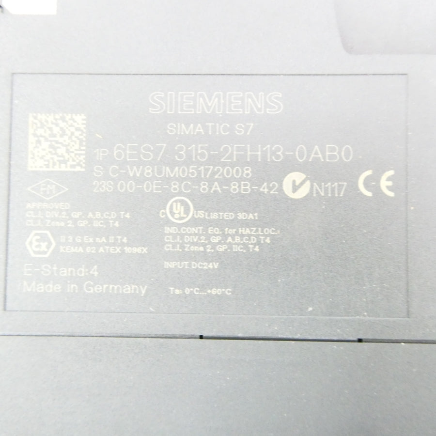SIEMENS 6ES7315-2FH13-0AB0 24VDC NSMP