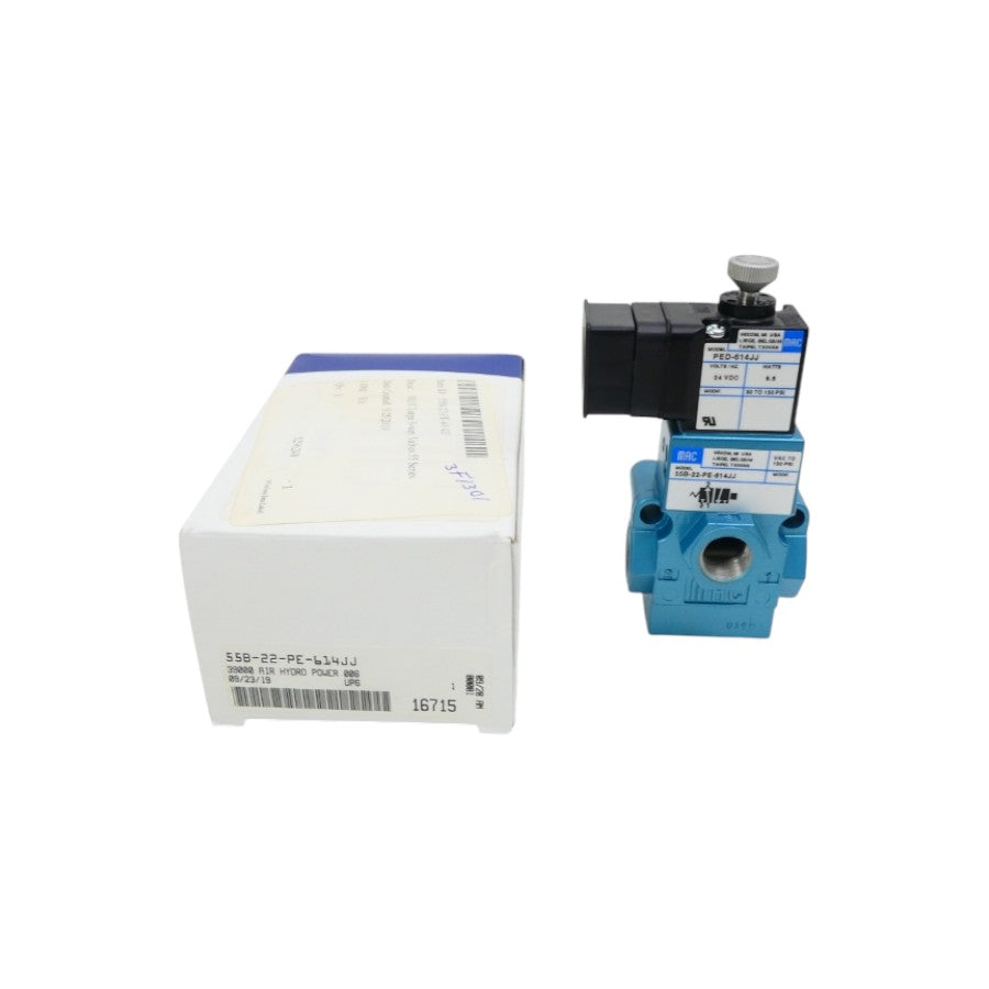 MAC 55B-22-PE-614JJ 24VDC 150PSI NSMP