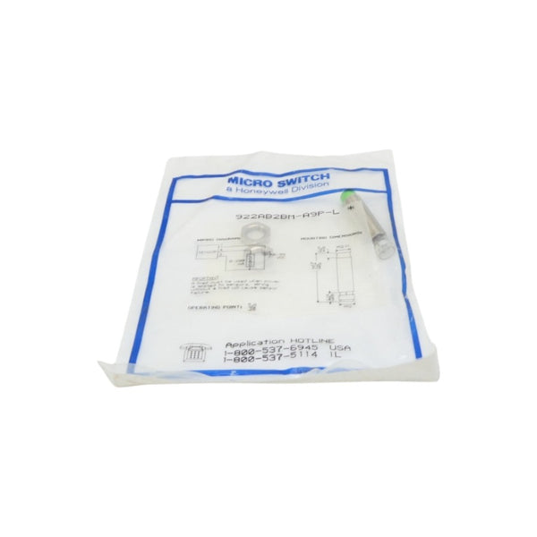 MICRO SWITCH 922AB2BM-A9P-L 9.6-55VDC NSMP