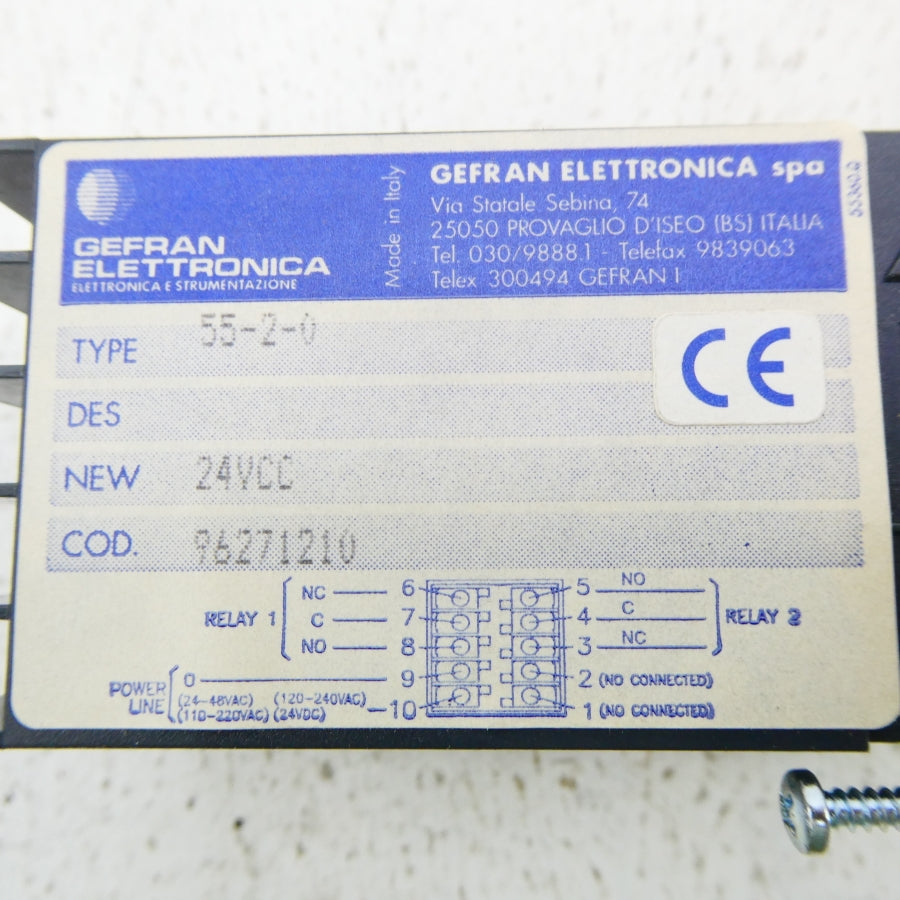 GEFRAN 55-2-0 24VDC NSNP
