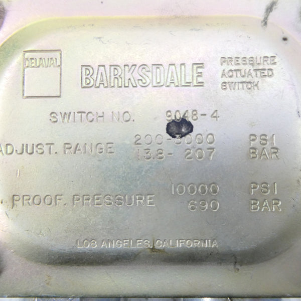 BARKSDALE 9048-4 200-3000PSI NSNP