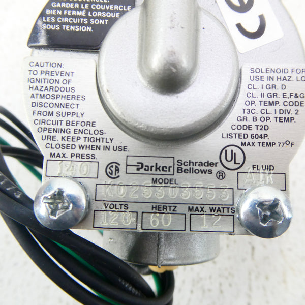 PARKER K025303553 120V 140PSI NSMP