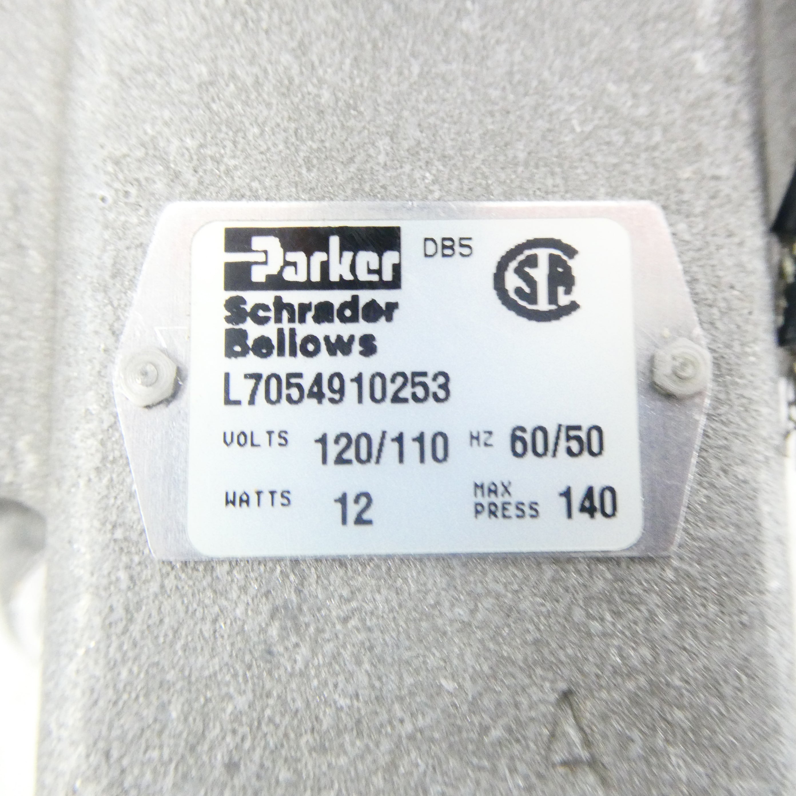 PARKER L7054910253 110/120V 140PSI NSMP
