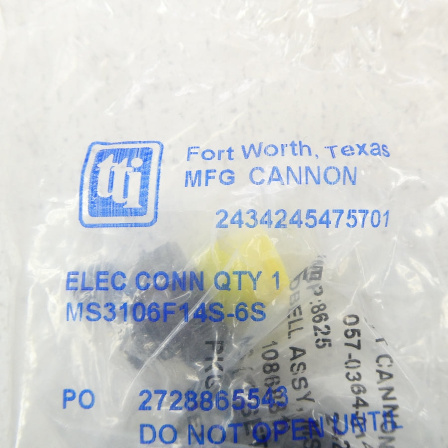 CANNON MS3106F14S-6S NSMP