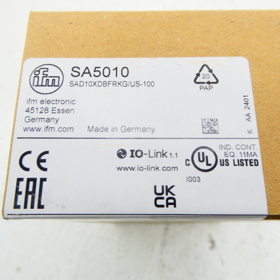 IFM EFECTOR SA5010 SAD10XDBFRKG/US-100 NSFS