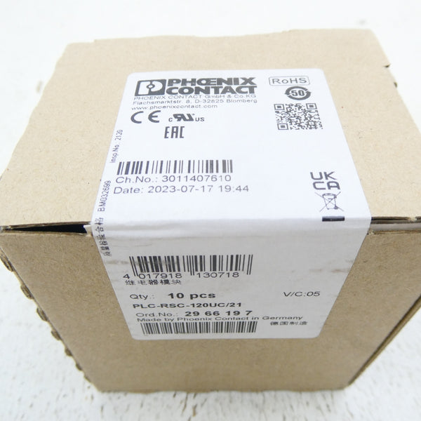 PHOENIX CONTACT PLC-RSC-120UC/21 2966197 (PKG OF 10) NSFS