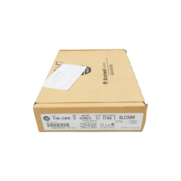 ALLEN BRADLEY 1746-OW16 SER. D 5-265VAC DATE: 2013 NSFS