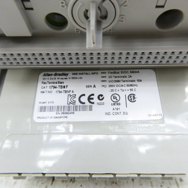 ALLEN BRADLEY 1794-TBNF SER. A 250VDC/AC NSMP