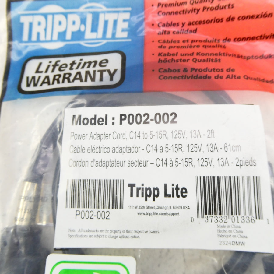 TRIPP-LITE P002-002 125V 13A NSMP