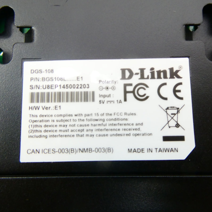 D-LINK DGS-108 BGS108L-E1 5V 1A NSMP
