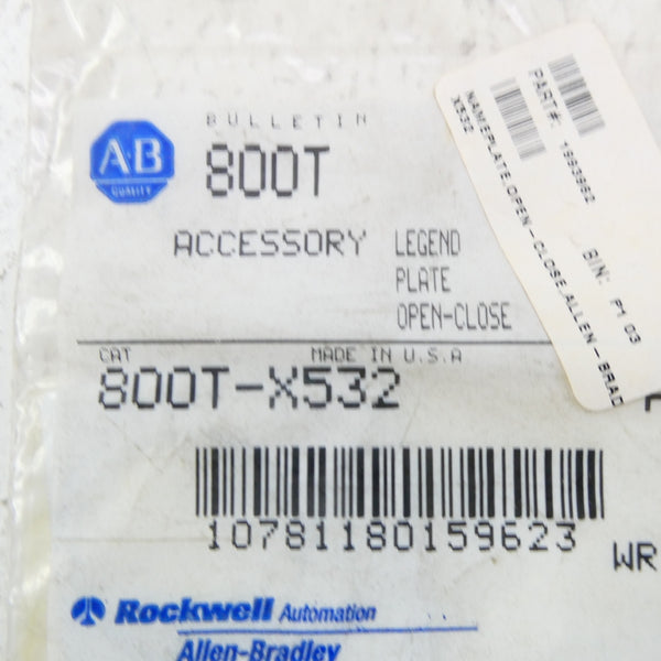 ALLEN BRADLEY 800T-X532 SER. A NSMP