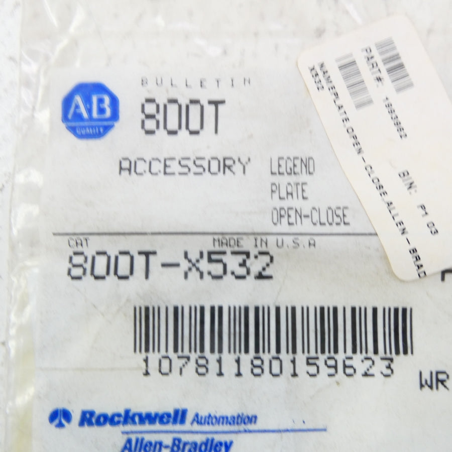 ALLEN BRADLEY 800T-X532 SER. A NSMP