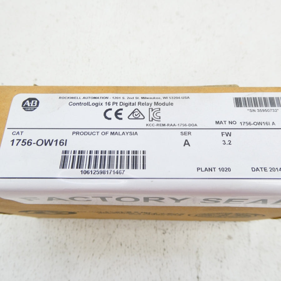 ALLEN BRADLEY 1756-OW16I SER. A F/W 3.2 DATE: 2014 NSFS