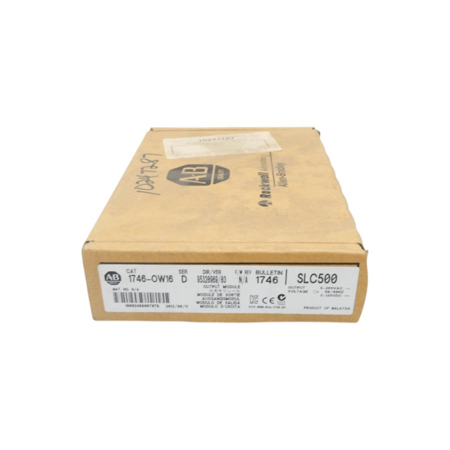 ALLEN BRADLEY 1746-OW16 SER. D 5-265VAC DATE: 2013 NSFS