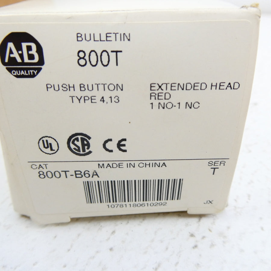 ALLEN BRADLEY 800T-B6A SER. T (WH) NSMP