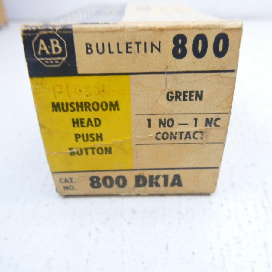 ALLEN BRADLEY 800-DK1A (BK/YL) NSMP