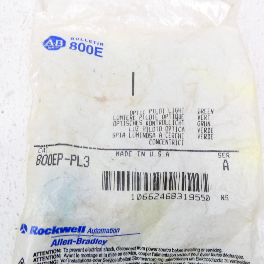 ALLEN BRADLEY 800EP-PL3 SER. A NSMP
