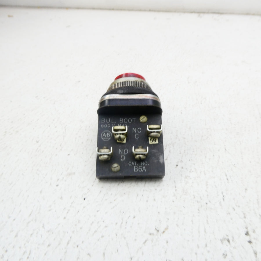 ALLEN BRADLEY 800T-B6A (BK/YL) NSMP