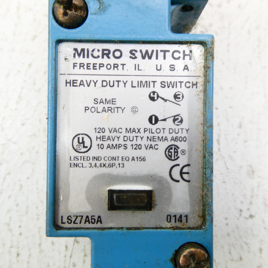 MICRO SWITCH LSZ7A5A 120VAC 10A (AS PICTURED) NSNP