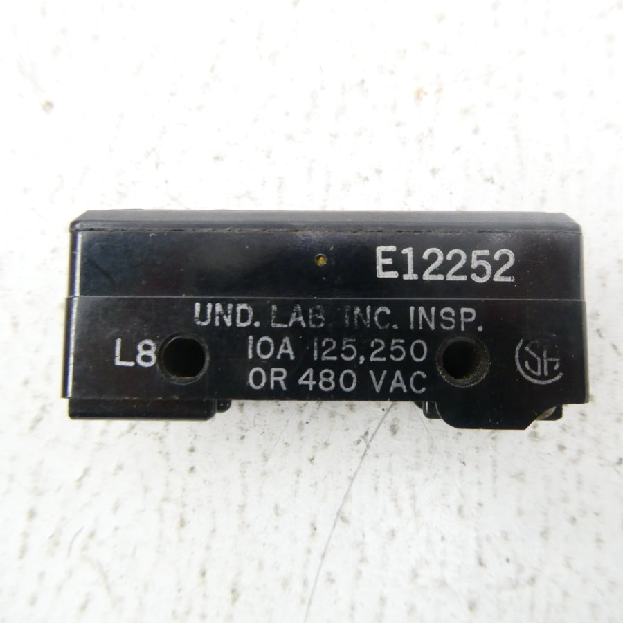 MICRO SWITCH E12252 480VAC 10A NSNP