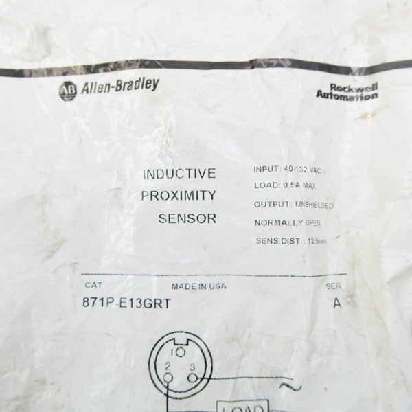 ALLEN BRALDEY 871P-E13GRT SER. A 40-132VAC NSMP