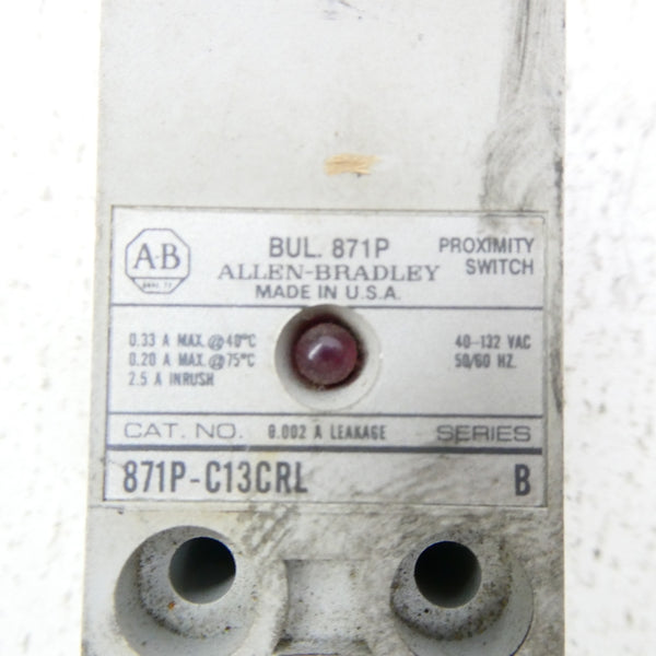 ALLEN BRADLEY 871P-C13CRL SER. B 40-132VAC NSNP