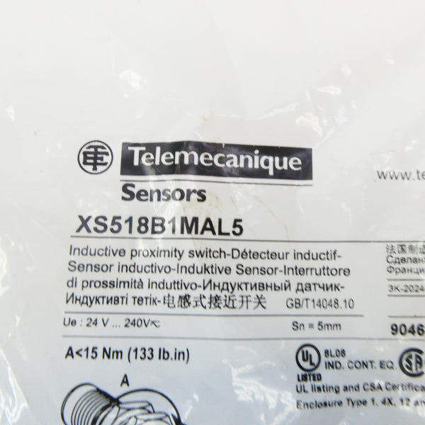 TELEMECANIQUE XS518B1MAL5 24-240V NSMP
