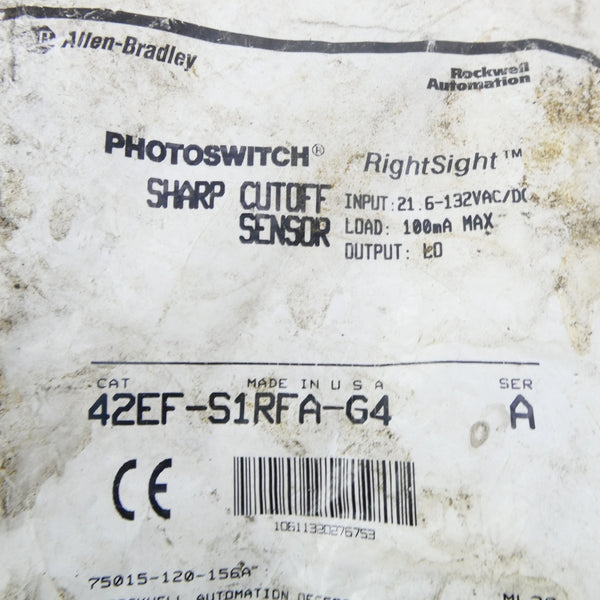 ALLEN BRADLEY 42EF-S1RFA-G4 SER. A 21.6-132VAC/DC NSMP