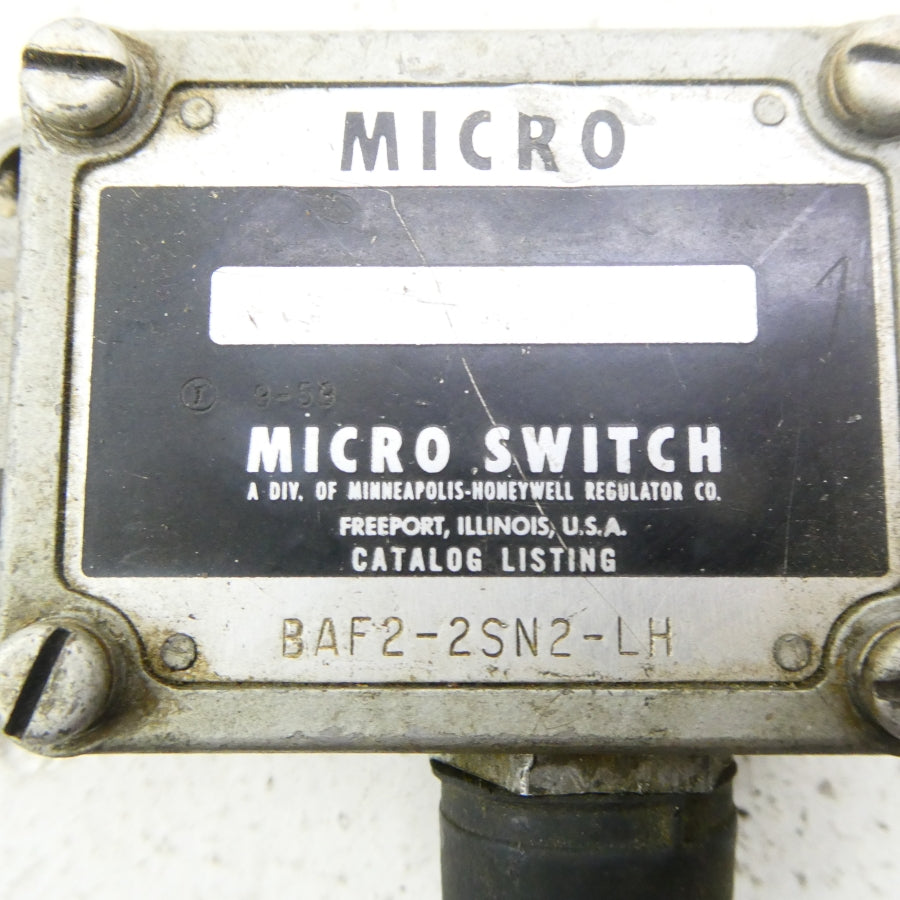 MICRO SWITCH BAF2-2SN2-LH NSNP