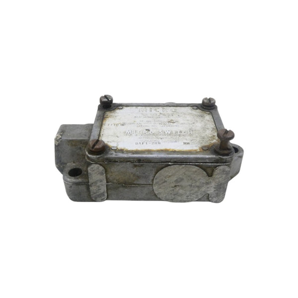 MICRO SWITCH BAF1-2RN-RH 480VAC 20A (GREY) (AS PICTURED) UNMP