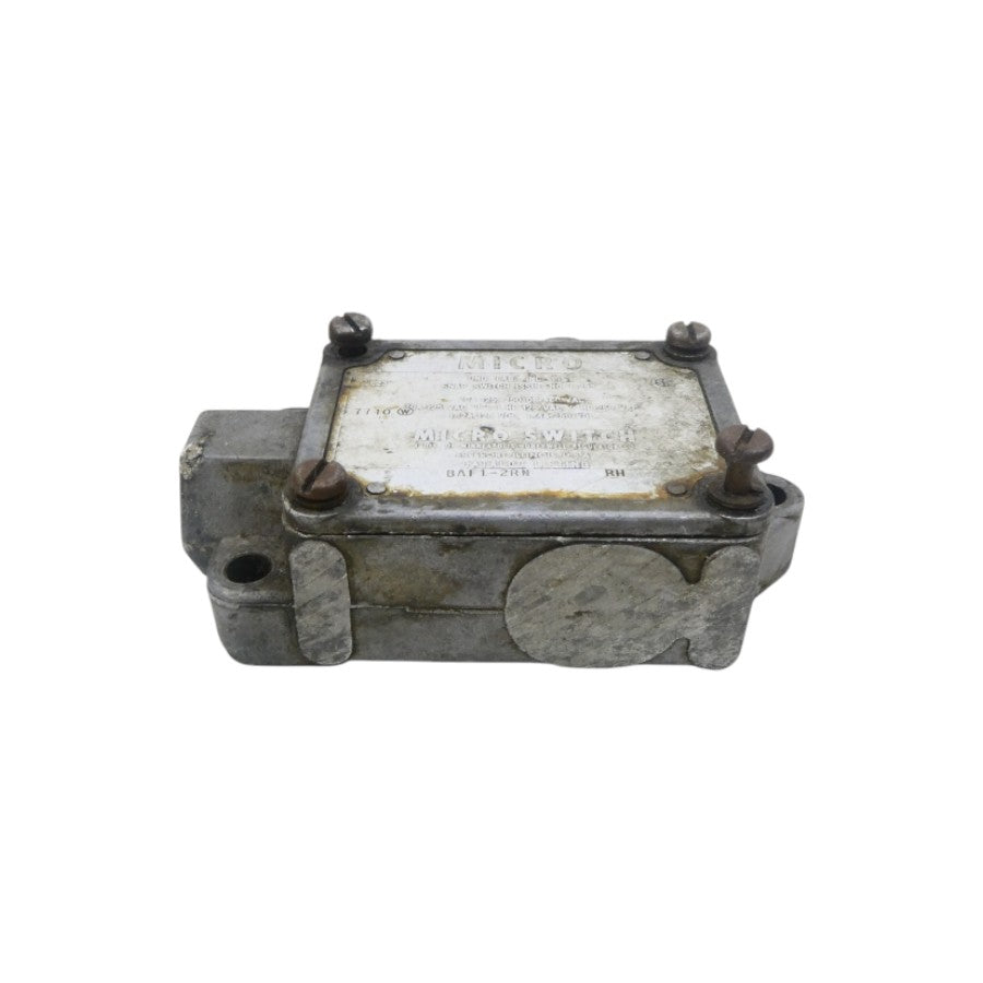 MICRO SWITCH BAF1-2RN-RH 480VAC 20A (GREY) (AS PICTURED) UNMP
