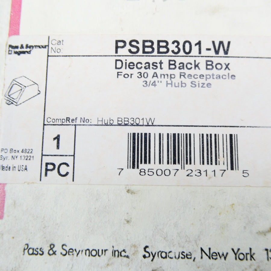 PASS & SEYMOUR PSBB301-W NSMP