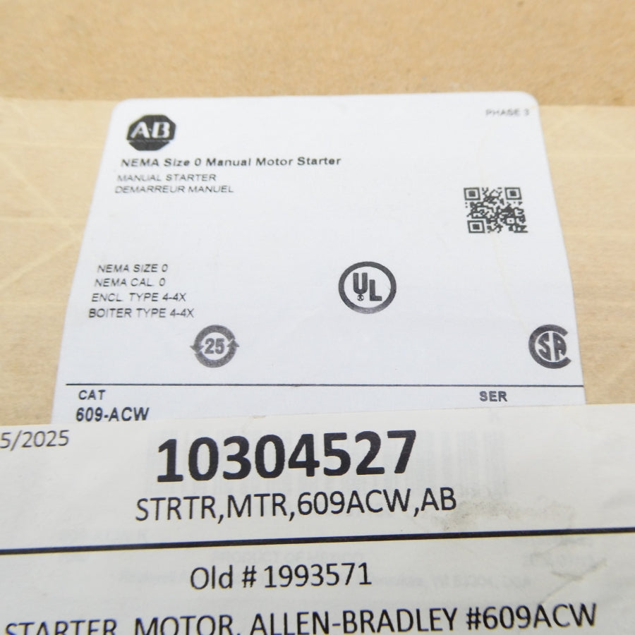 ALLEN BRADLEY 609-ACW NSFS