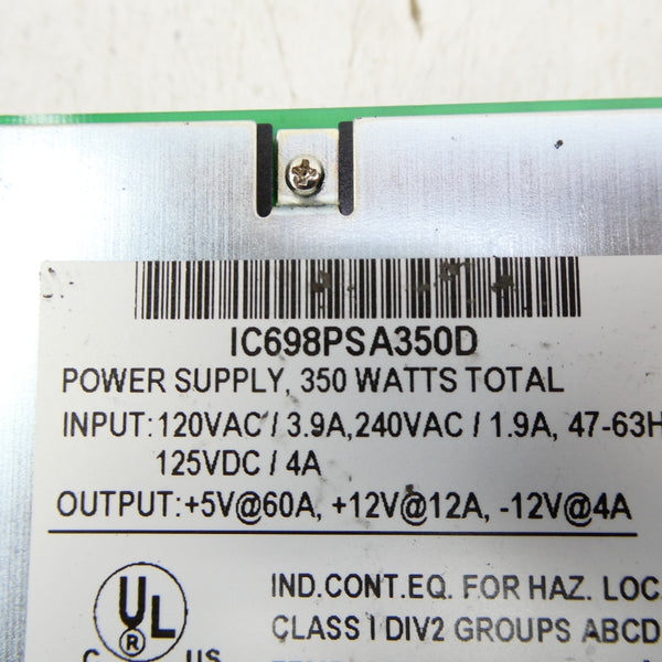 GE FANUC IC698PSA350D 120/240VAC 1.9/3.9A UNMP