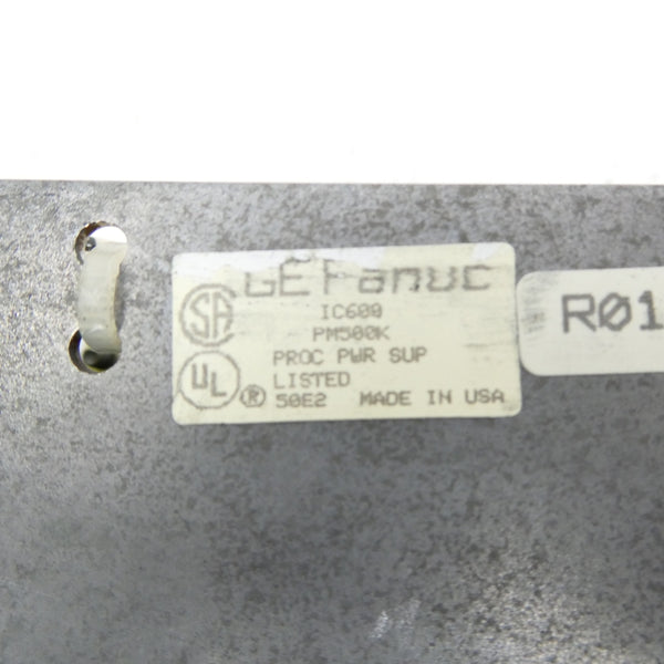 GE FANUC IC600PM500K 115/230V 1.5-.75A (NO KEY) UNMP