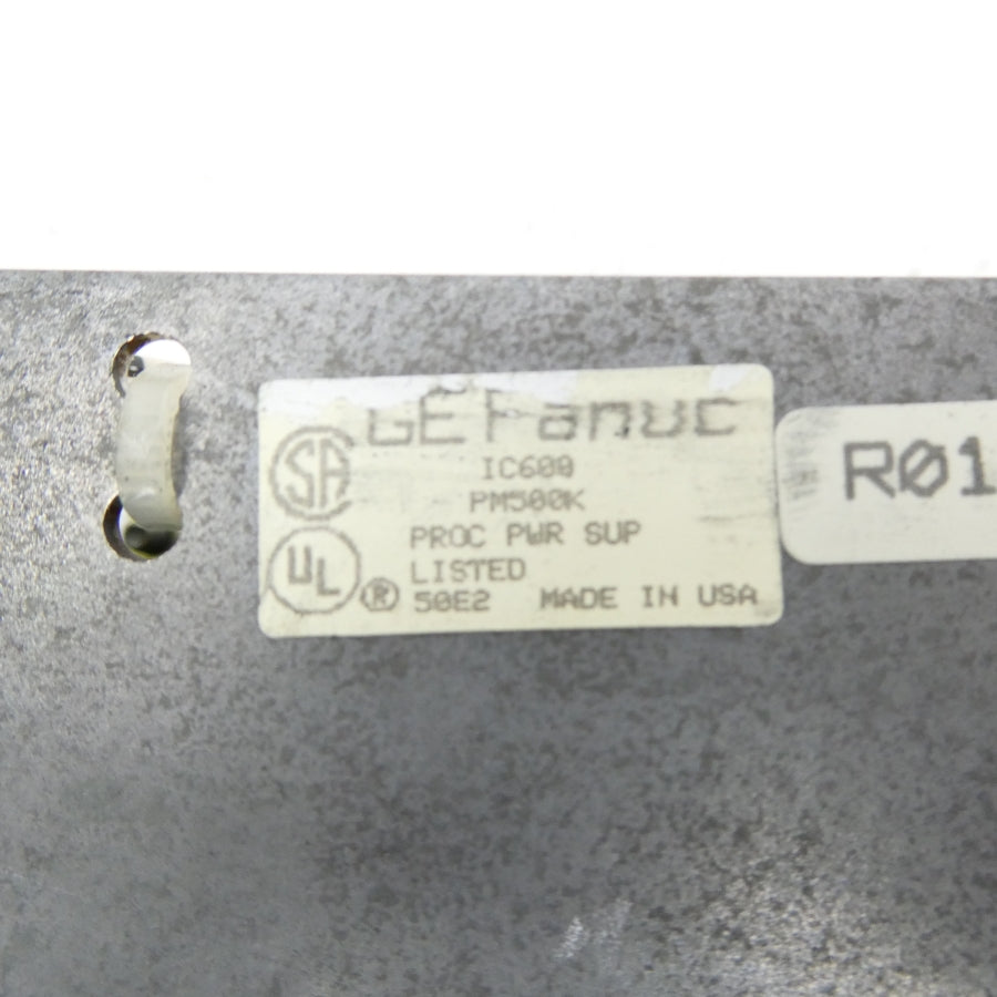 GE FANUC IC600PM500K 115/230V 1.5-.75A (NO KEY) UNMP