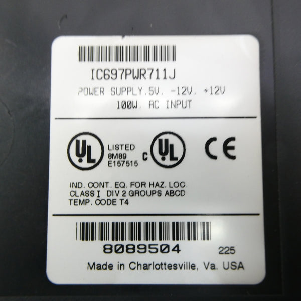 GE FANUC IC697PWR711J 5/12V UNMP