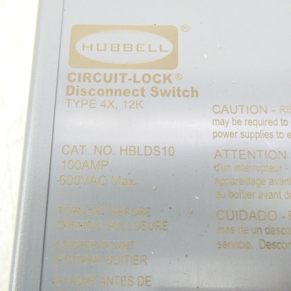 HUBBELL HBLDS10 600VAC 100A NSMP