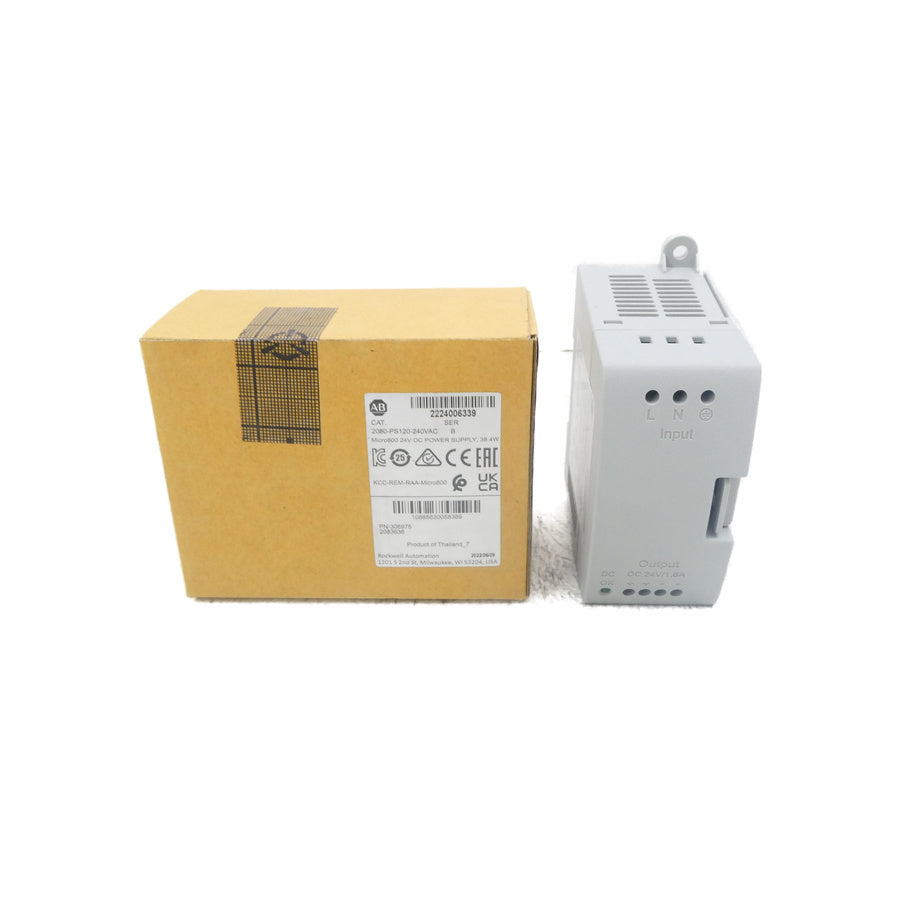ALLEN BRADLEY 2080-PS120-240VAC SER. B 24VDC NSMP