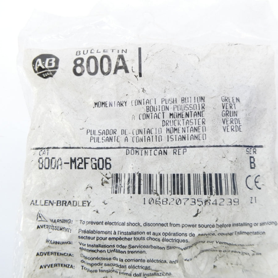 ALLEN BRADLEY 800A-M2FG06 SER. B NSMP