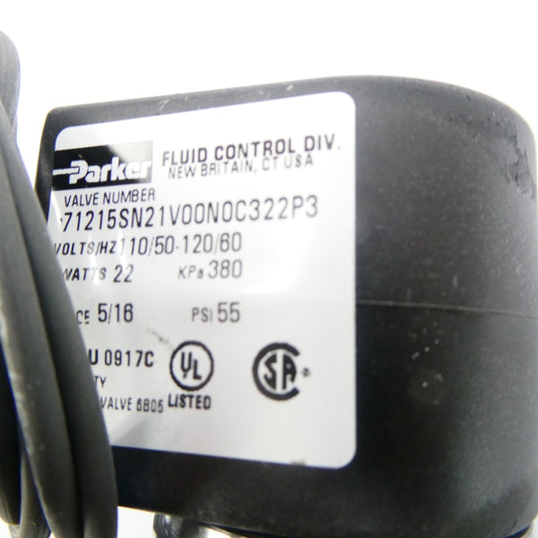 PARKER 71215SN21V00N0C322P3 110/120V 55PSI NSMP