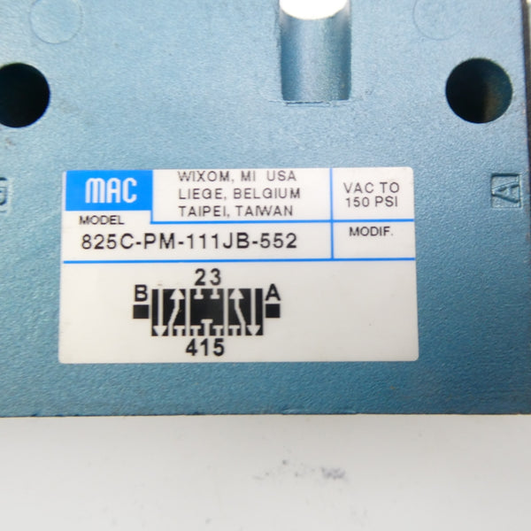 MAC 825C-PM-111JB-552 110/120V 150PSI NSNP
