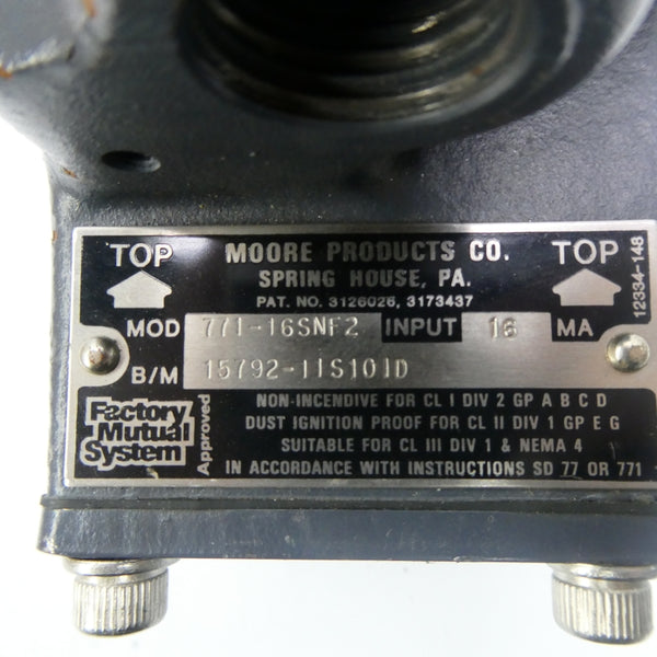 MOORE PRODUCTS 771-16SNF2 15792-11S10ID (AS PICTURED) NSNP