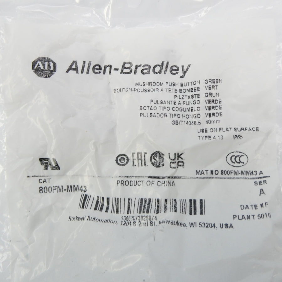 ALLEN BRADLEY 800FM-MM43 SER. A NSMP