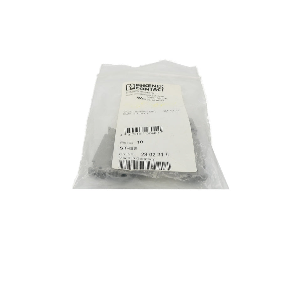 PHOENIX CONTACT ST-BE 2802316 300V 10A (PKG OF 4) NSMP